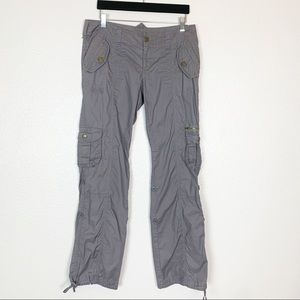 Boston Proper | Grey Cargo Pants Multi Pocketed